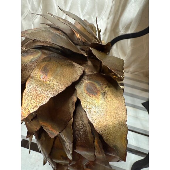 Midcentury Whimsical Torch Cut Metal Brutalist Owl Sculpture  Rustic Art Retro - Picture 14 of 16